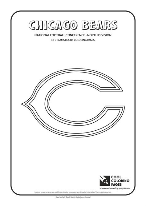 cool coloring pages chicago bears nfl american football teams logos coloring pages cool