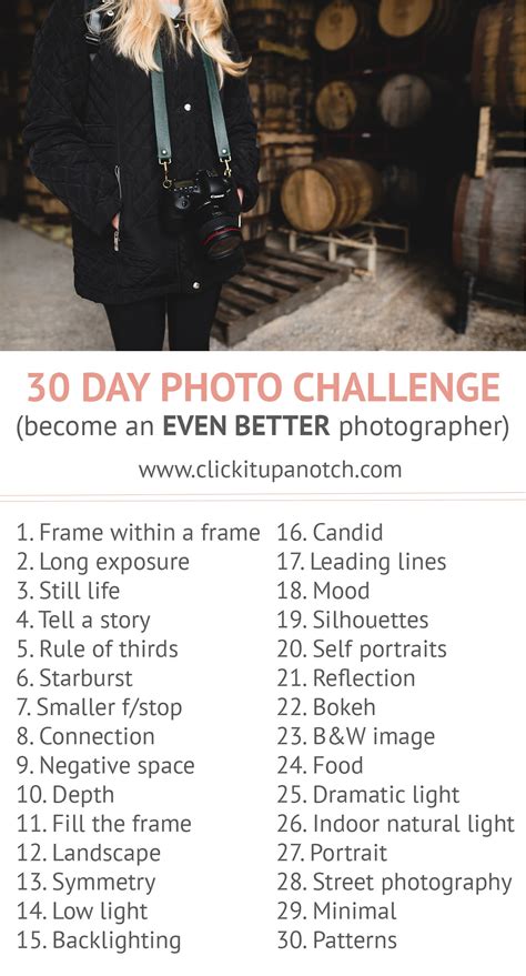 30 Day Photo Challenge Become An Even Better Photographer
