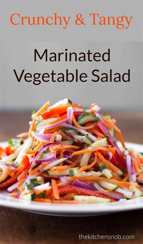 Marinated Vegetable Salad Recipe Yummy Salad Recipes Marinated