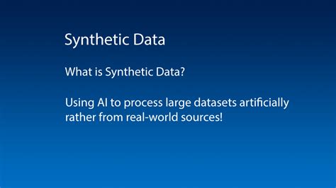 What Is Synthetic Data Ai Datasets
