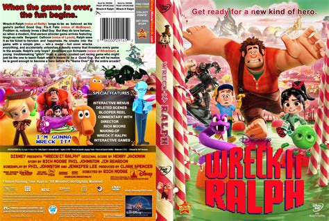 Wreck It Ralph Movie Dvd Custom Covers Wreck It Ralph V3 Dvd Covers