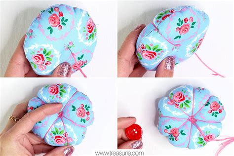 Diy Pin Cushion Cute Pincushion Tutorial Treasurie Diy Pin