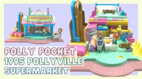 Toy Tour 1995 Pollyville Light Up Supermarket Vintage Polly Pocket
