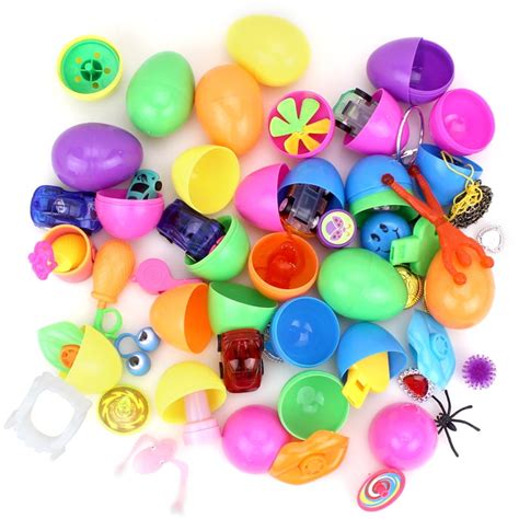 35 Pieces Toys Filled Surprise Eggs 24 Inches Bright Colorful