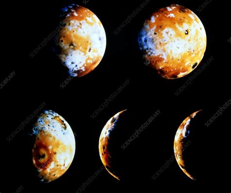 Five Views Of Jupiters Moon Io Stock Image R3800082 Science
