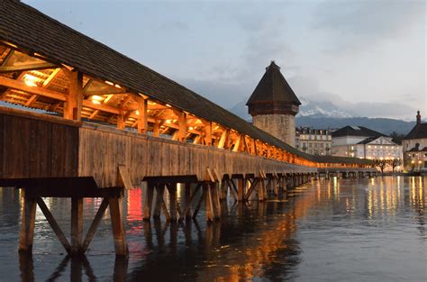 Evening Bridge In Luzern Shutterbug