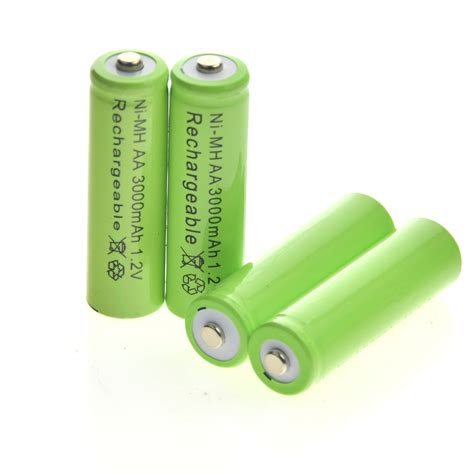 20 Aa Rechargeable Batteries Nimh 3000mah 12v Garden Solar Light Led