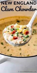 New England Clam Chowder Spend With Pennies Chowder Recipes Clam