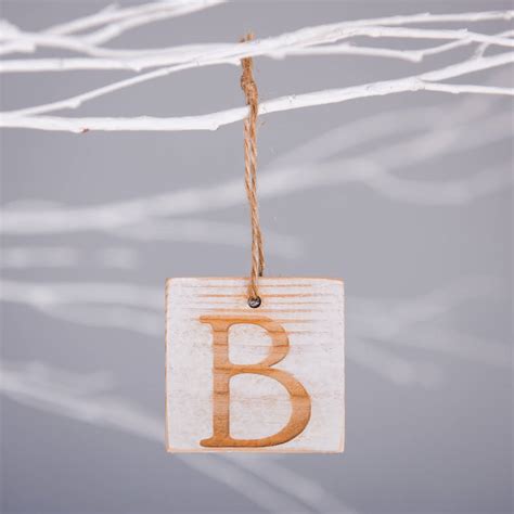 Personalised Wooden Letter Hanging Decoration By Edgeinspired
