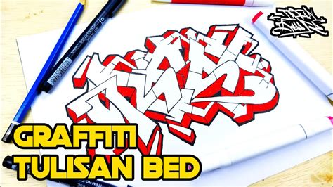 Belajar menggambar graffiti di kertas#blajargraffiti#graffitikertas#asihart Graffiti di kertas nama BED - YouTube