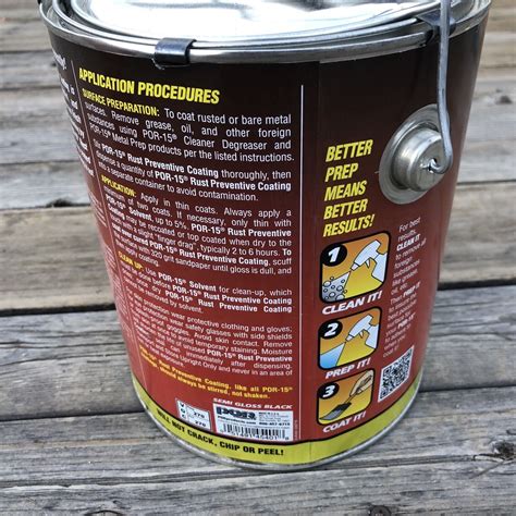Por 15 45401 Rust Preventative Paint Gallon Semi Gloss Black New Read