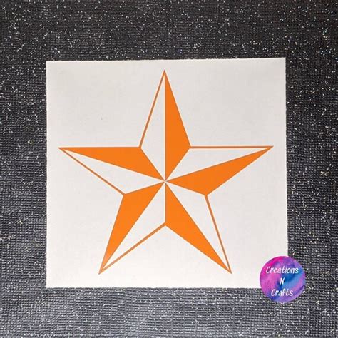 Nautical Star Nautical Star Vinyl Decal Nautical Star Decal Etsy