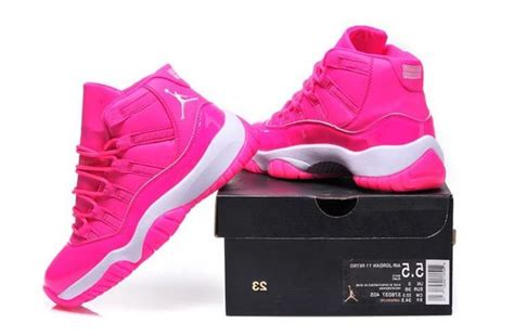 Air Jordan 11 Gs Pink Everything Pink White Shoes In 2020 Air
