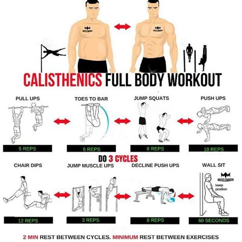 Calisthenics Full Body Workout Guides Calisthenics Workout Plan Full