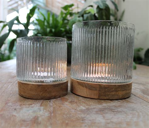 Large Ribbed Candle Holder Morgan Wright