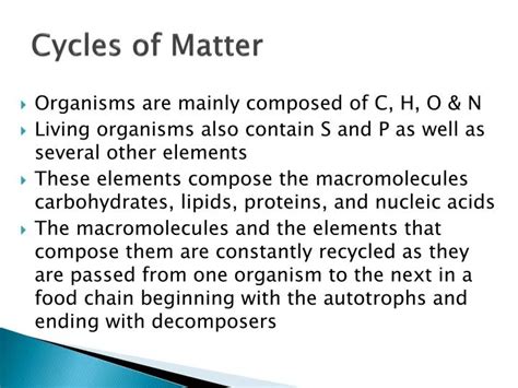 Ppt Cycles Of Matter Powerpoint Presentation Free Download Id1992069