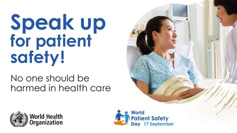 Speak Up For Patient Safety World Patient Safety Day September