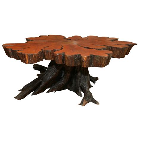 Shop our collection of round & wooden coffee tables today! Cross -Sectioned Tree Trunk Coffee Table at 1stdibs