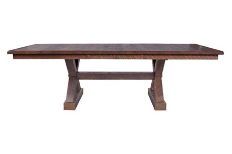 Oak Western Plank Dining Table With Two Leaves Redekers