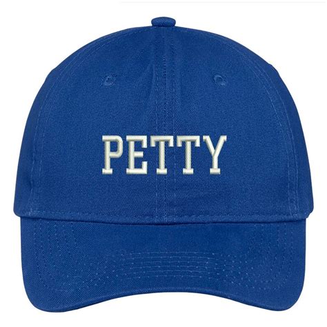 Stitchfy Petty Collegiate Font Embroidered Cap Premium Cotton Etsy