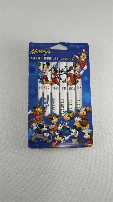 Mickey Mouse Pen Setvintage Unopened Disney World Great Etsy