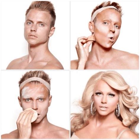Milk (out of drag) and courtney act. Drag Queen makeup - Courtney Act : restofthefuckingowl
