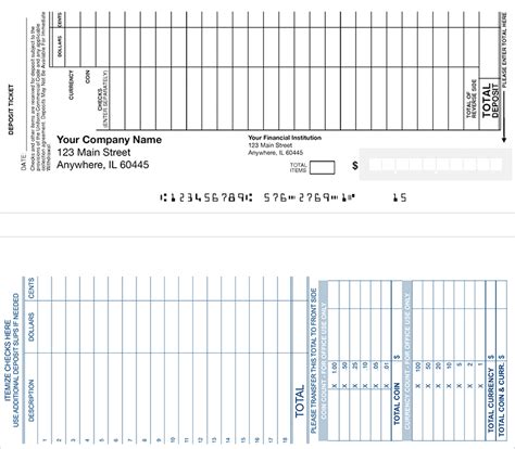 How to fill out a check deposit slip wells fargo. Loose Business Deposit Slips Style 1