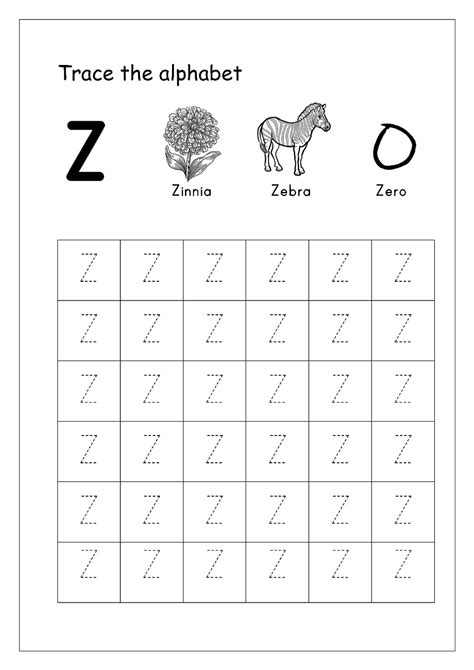 Alphabet Letter Z Worksheets for Preschool | 101 Activity