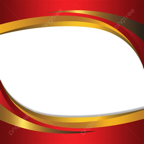 Red Wavy Shapes Abstract On Transparent Background Wave Vector Waves