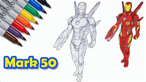 10 Iron Man Mark 50 Coloring Page | Coloriage gratuit, Coloriage, Colorier