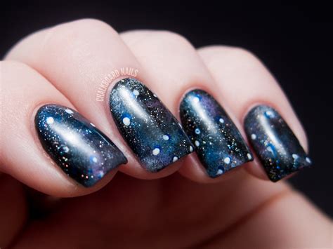 Into the Glitterverse: Galaxy Nails | Chalkboard Nails | Nail Art Blog