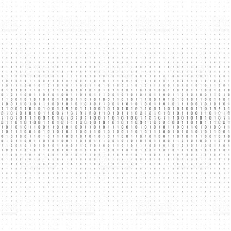 Binary Code Black And White Background With Two Binary Digits 0 And