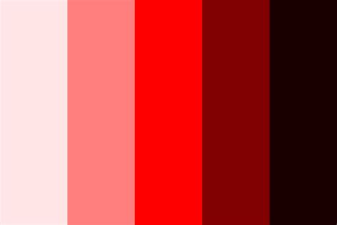 Red Tints And Shades Color Palette