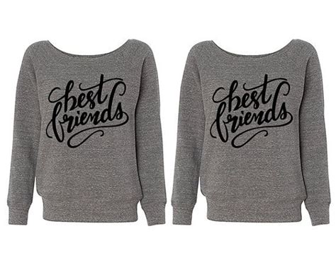Best Friends Wideneck Sweater Best Friends Script Friends Forever