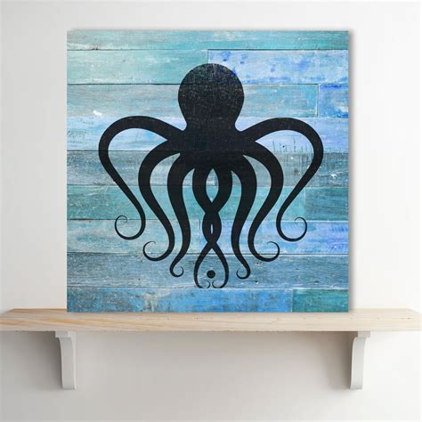 Octopus Stencil Plastic Mylar Stencil For Painting Walls Etsy