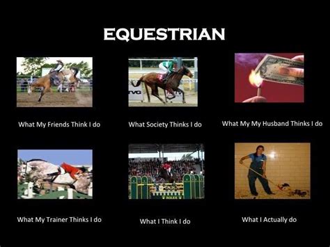 Equestrian What My Friends Think I Do Equestrian Quotes