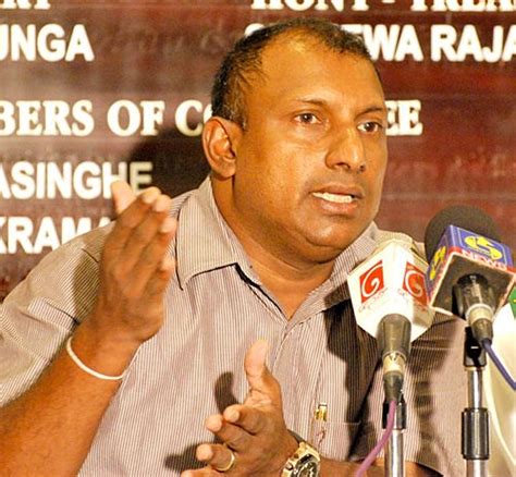 Aravinda De Silva Sri Lankas New Chairman Of Selectors At A Press