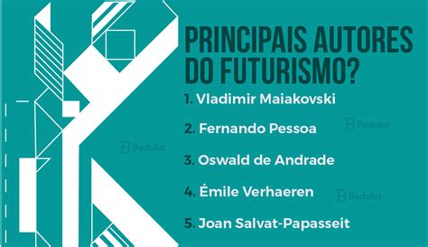 Principais Autores Do Futurismo Fernando Pessoa Oswald De Andrade