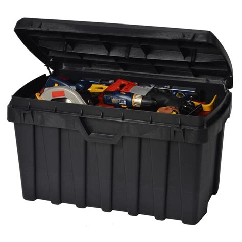 Contico 53 Gallon Black Plastic Storage Trunk In The Storage Trunks