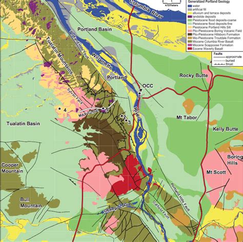 P Towns Geological Showcase The Portland Area P Towns Geological