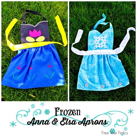 Have A Frozen Fan In Your House Make Her A Anna Or Elsa Apron To Lay