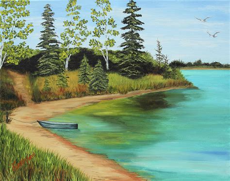 Upper Peninsula Michigan No 1 Painting By Patricia Goodman Pixels