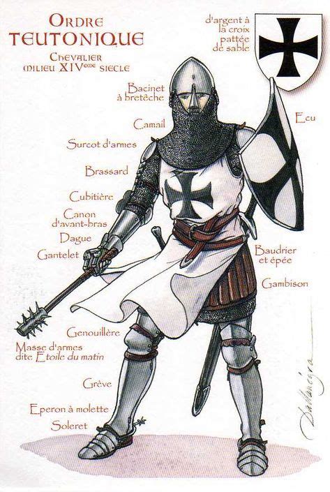 Teutonic Knight 14th Century The Order Of Brothers Of The German House