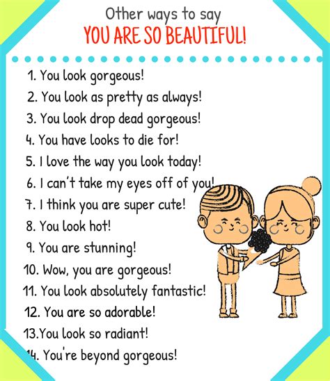 25 Different Ways To Say You Are Beautiful Eslbuzz Learning