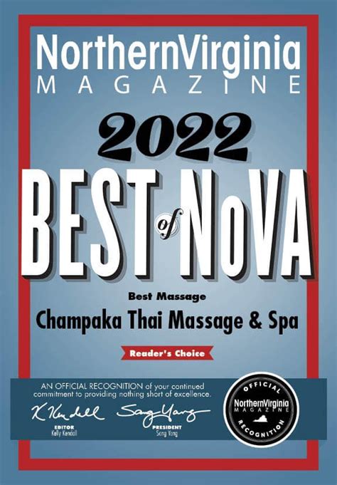Northern Virginia Best Massage Spas — Champaka Thai Massage And Spa Best Massage Gainesville