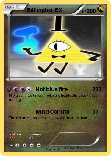 Pokémon Bill Cipher Ex 2 2 Hot Blue Fire My Pokemon Card