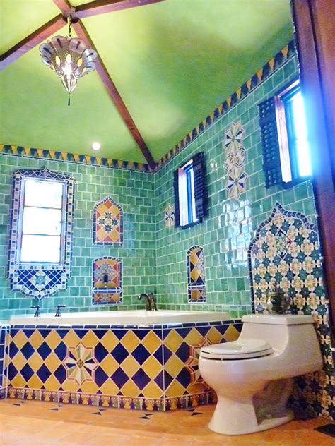 Mexican Tile Bathroom Ideas Mexican Tile Bathrooms Google Search Casa Pinterest