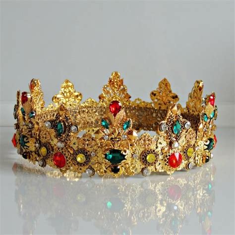 Mens Crown Male Female Coronation Etsy Male Crown Medieval
