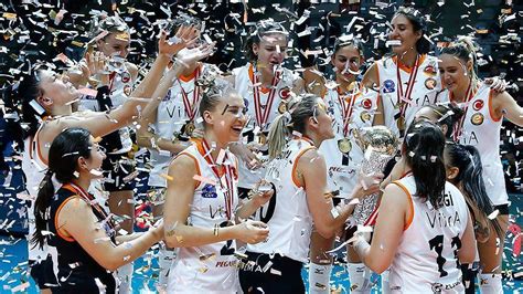 volleyball eczacibasi vitra women team wins turkey cup