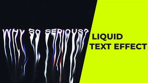 How To Make Rgb Liquid Melting Text Effect Photoshop Tutorial